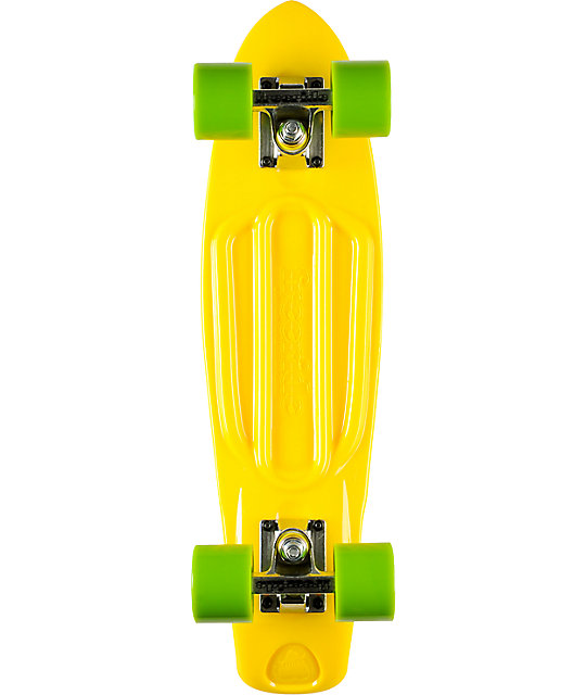 Freeride Yellow 22.5" Recycled Mini Complete Cruiser Skateboard Zumiez