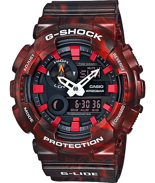 g shock g lide red