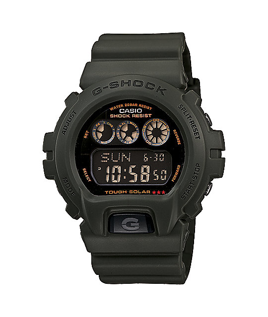 olive green g shock watch