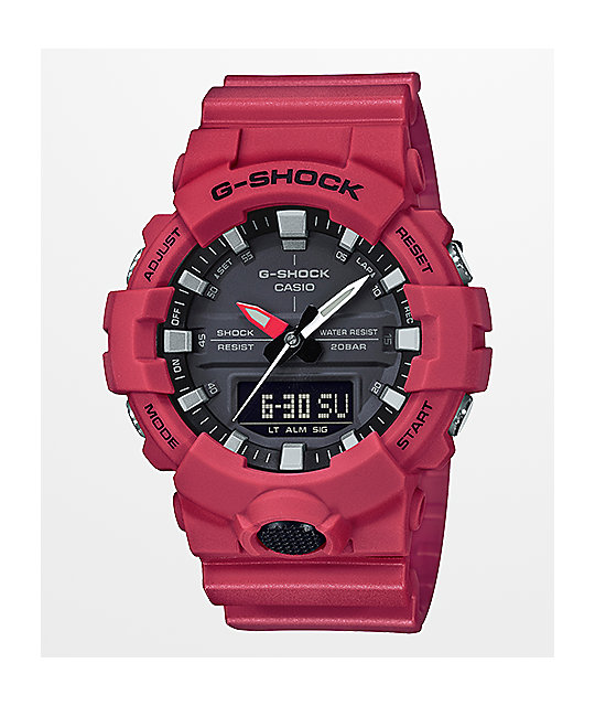 g shock full red