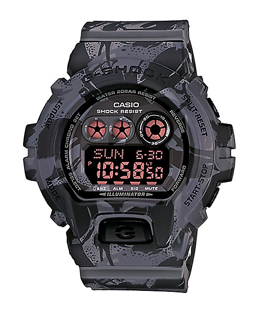 g shock grey orange