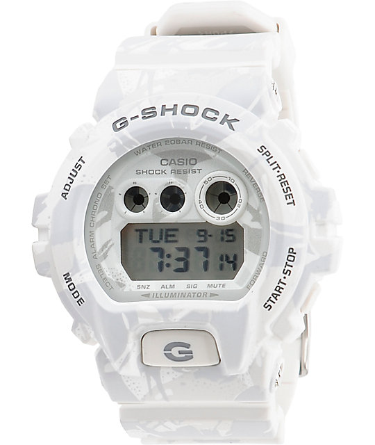 g shock snow white