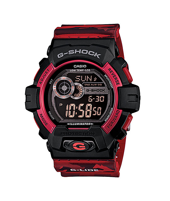 g shock g lide red