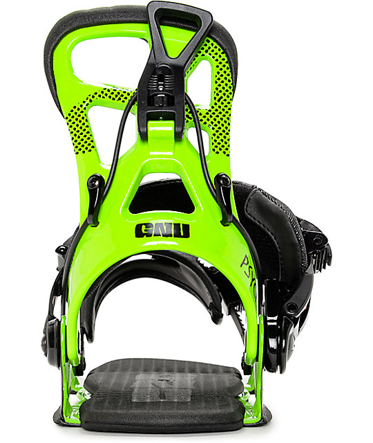GNU Psych Green Snowboard Bindings Zumiez