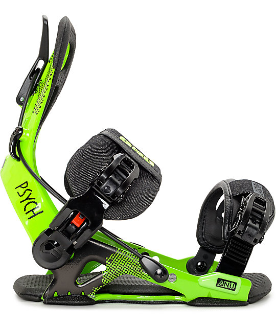 GNU Psych Green Snowboard Bindings Zumiez