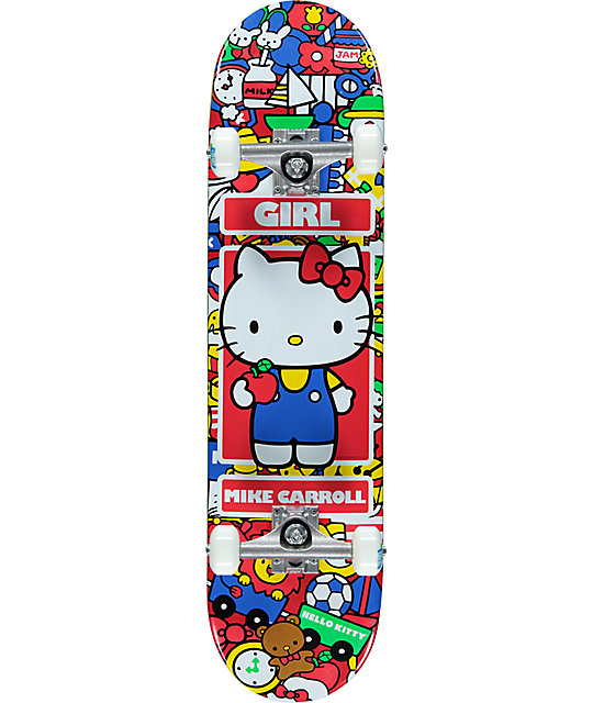 Girl x Hello Kitty Carroll 7.87" Complete Skateboard Zumiez