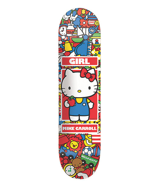 Girl x Hello Kitty Hella Kitty Carroll 8.0" Skateboard Deck at Zumiez : PDP