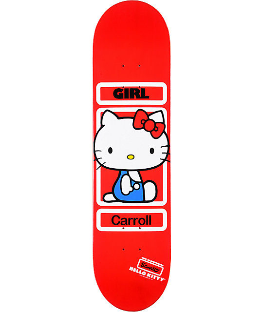 Girl x Sanrio Carroll Hello Kitty 7.87" Skateboard Deck at Zumiez : PDP