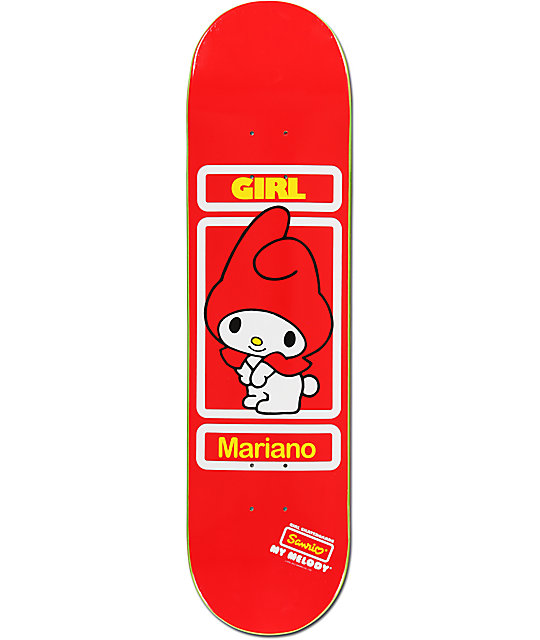 Girl x Sanrio Guy Mariano Hello Kitty 8.12" Skateboard Deck Zumiez