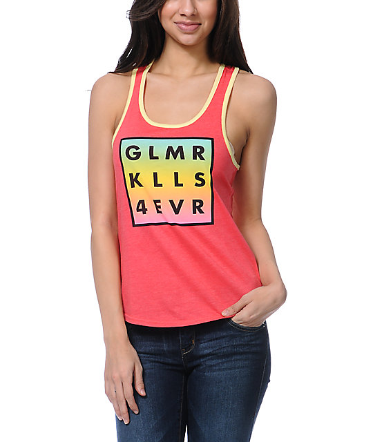 Glamour Kills 4 EVR coral Tank Top Zumiez