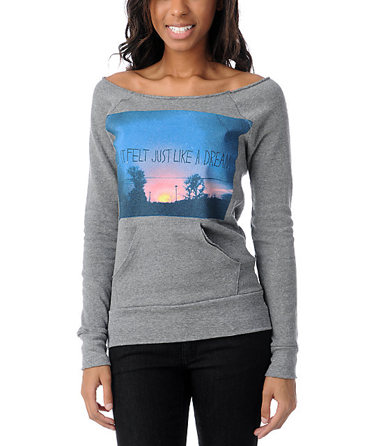 heather grey sweatshirt