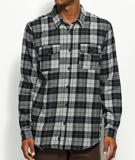 black and grey flannel mens