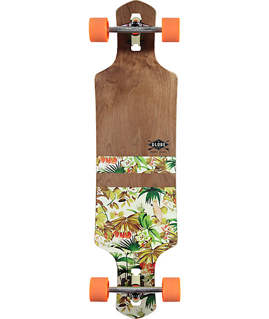 Globe Geminon Jungle 38.5" Drop Through Longboard Complete Zumiez