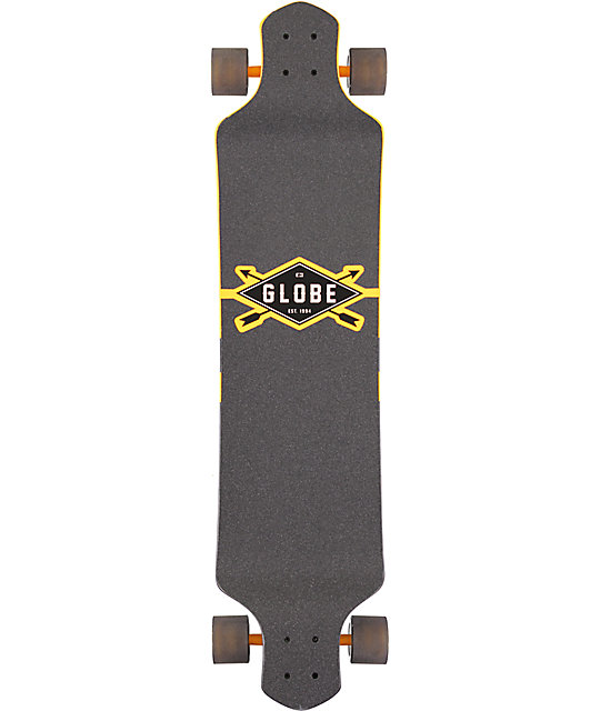 Globe Geminon Yellow 41" Drop Down Longboard Complete | Zumiez