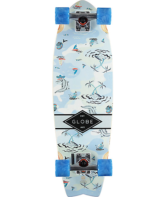 Globe Sun City Palms 30" Cruiser Complete Skateboard Zumiez