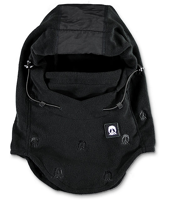 Gnarly Black Hooded Face Mask Zumiez