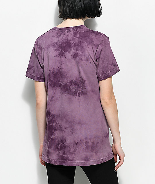 purple tie die shirt