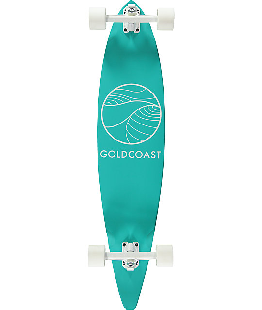 Gold Coast Classic Turquoise 40" Pintail Longboard Complete Zumiez