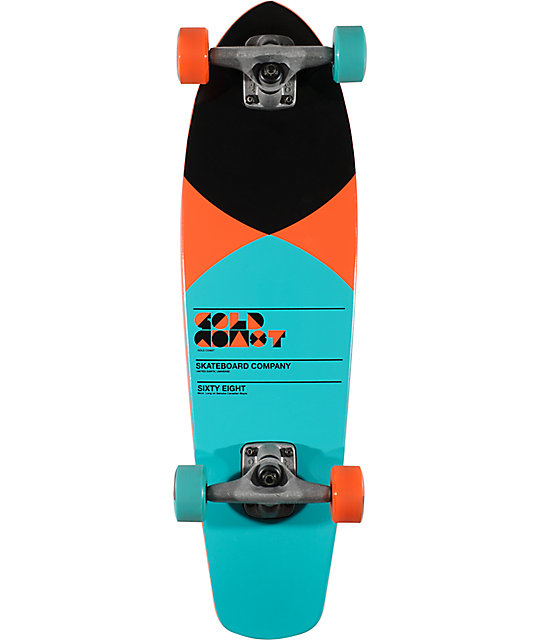 Gold Coast Pier Turquoise 27" Shovel Mini Cruiser Skateboard Zumiez