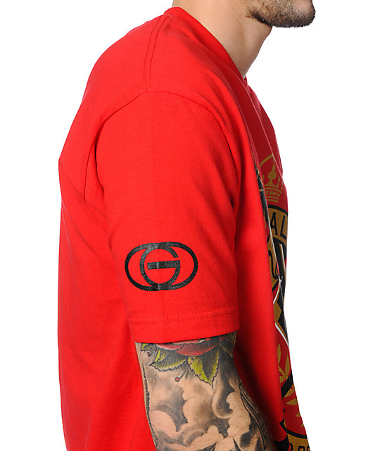 Gold Wheels Real Gs Red TShirt Zumiez