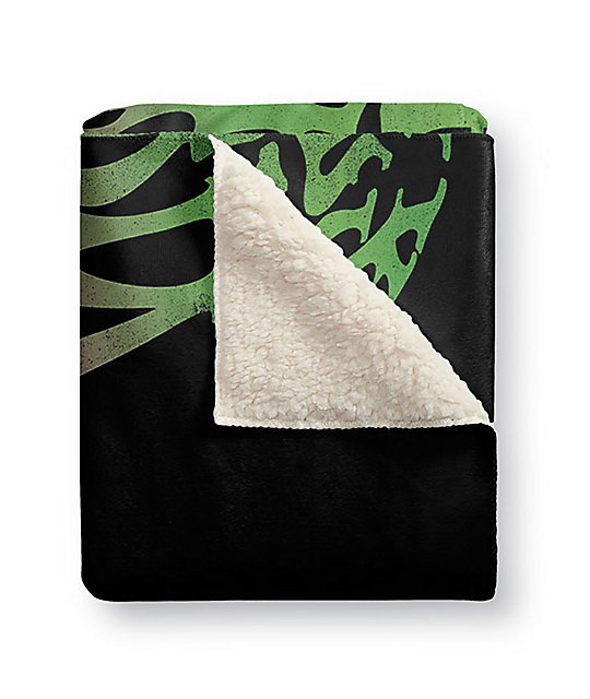 Grizzly X Hendrix X Night Shift Black Sherpa Blanket Zumiez