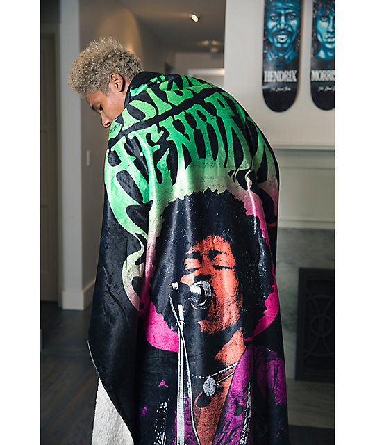 Grizzly X Hendrix X Night Shift Black Sherpa Blanket Zumiez