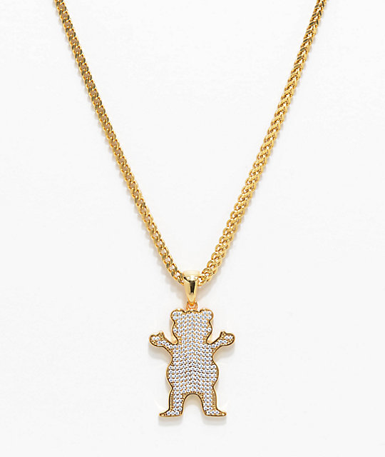 Grizzly X The Gold Gods OG Ice 26" Gold Chain Necklace Zumiez