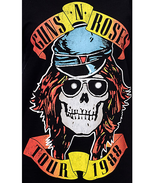 guns and roses tour t shirts