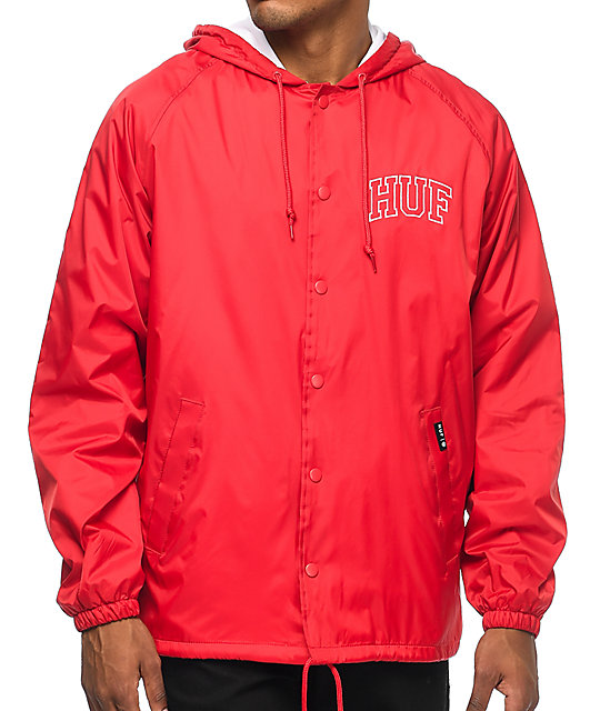 Huf hoodie red Clearance