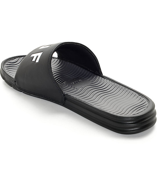 HUF Black Slides Zumiez