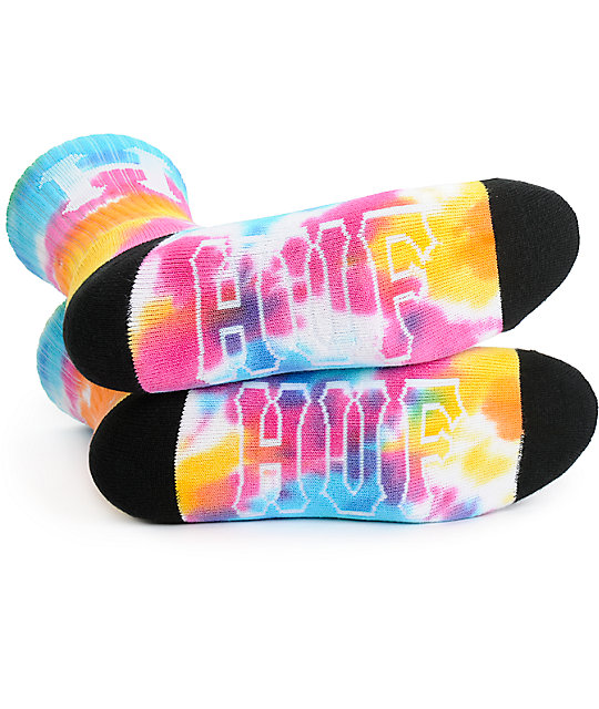 HUF Classic H Tie Dye Crew Socks Zumiez