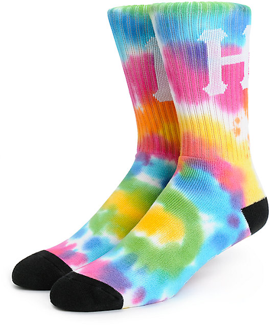 huf socks tie dye