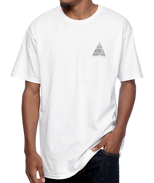 huf white tshirt