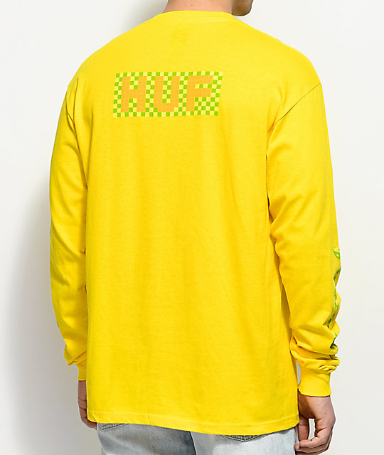 yellow long sleeve t shirt womens