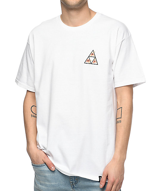 huf white tshirt