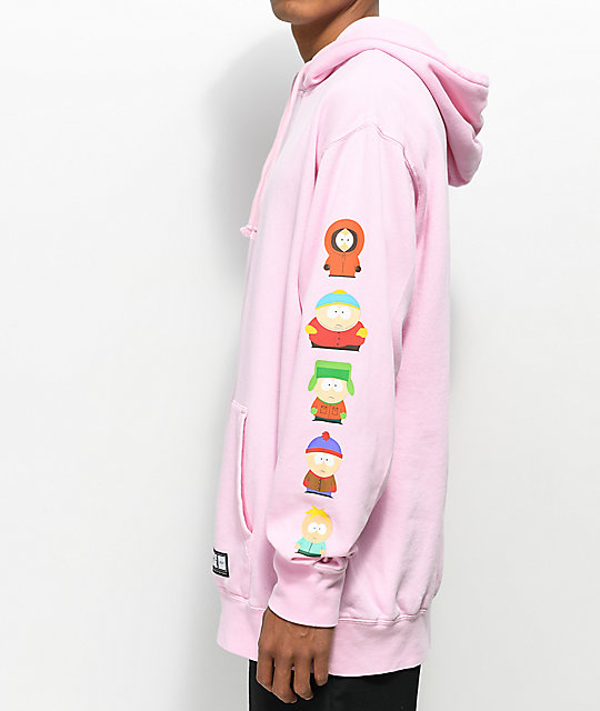 HUF x South Park Cast Pink Hoodie Zumiez