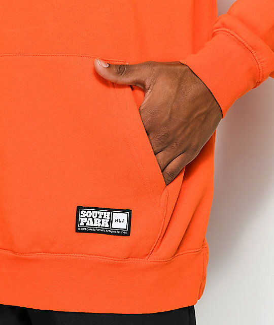 orange huf hoodie