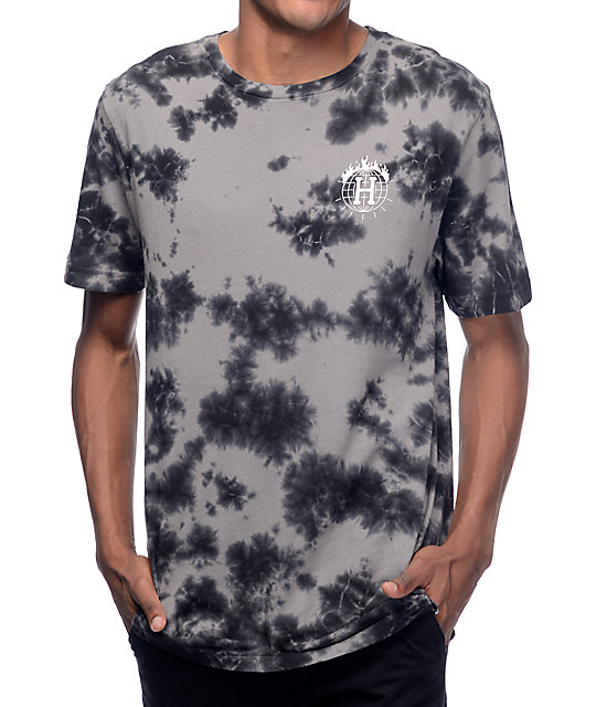 HUF x Thrasher TDS Black Crystal Wash T-Shirt | Zumiez