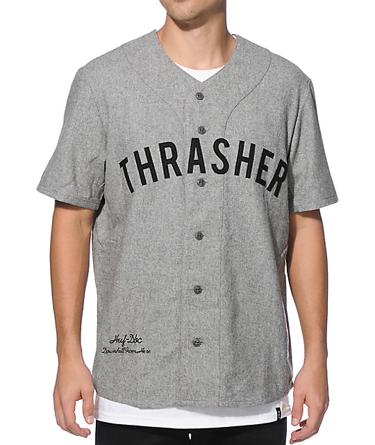 HUF x Thrasher Vintage Baseball Jersey Zumiez