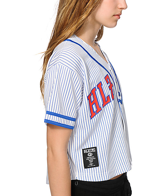 baseball jersey crop top