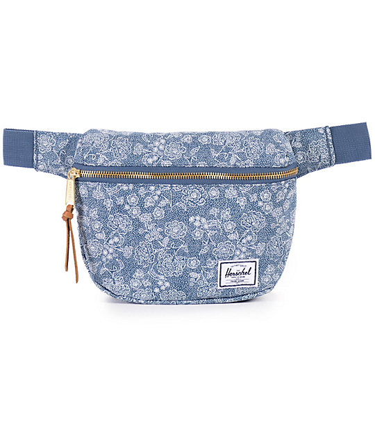 Herschel Supply Co. Fifteen Floral Chambray 1.25L Fanny Pack Zumiez