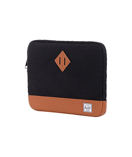 Herschel Supply Co. Heritage Black Laptop Sleeve Zumiez