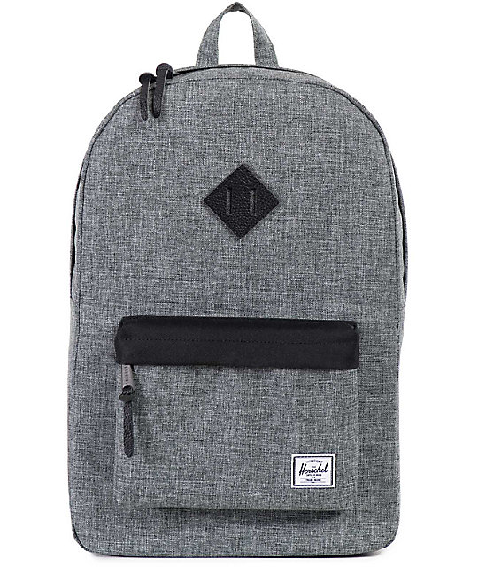 Herschel Supply Co. Heritage Raven Crosshatch 21.5L Backpack Zumiez