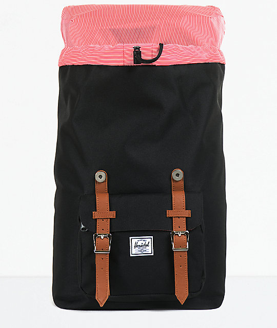 herschel little america backpack black