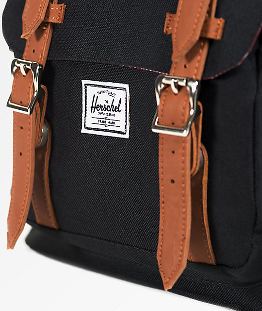 Herschel Supply Co. Little America Black 11L MidVolume Backpack Zumiez Herschel Supply Co. Little America Black 11L MidVolume Backpack Zumiez