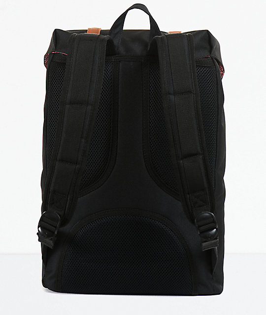 herschel little america backpack black black