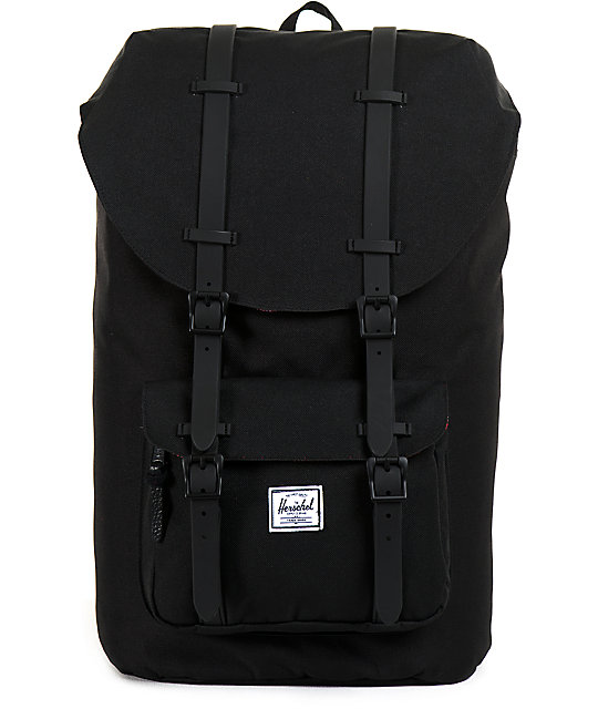 Herschel Supply Co. Little America Black Weather 24L Backpack Zumiez