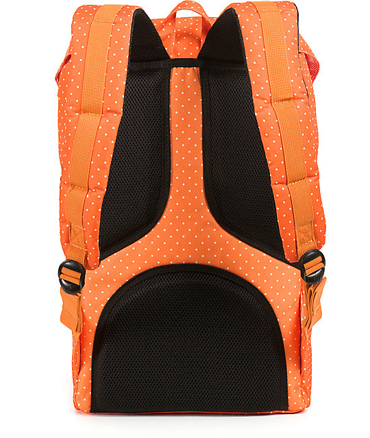 Herschel Supply Co. Little America Orange Polka Dot 24L Backpack Zumiez