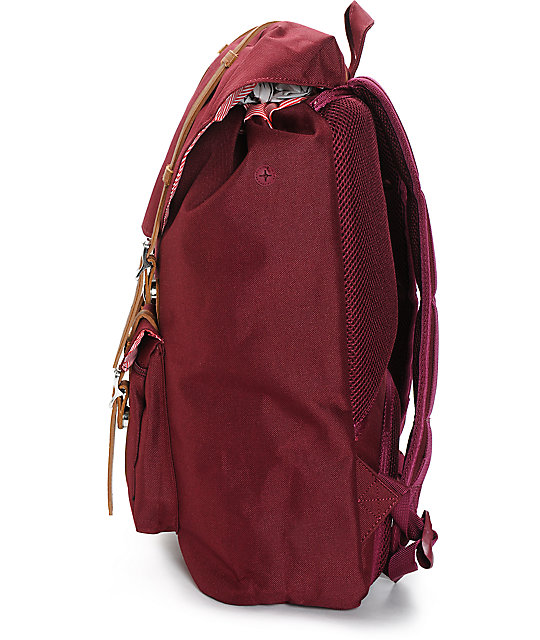 Herschel Supply Co. Little America Windsor Wine 16.5L Backpack Zumiez