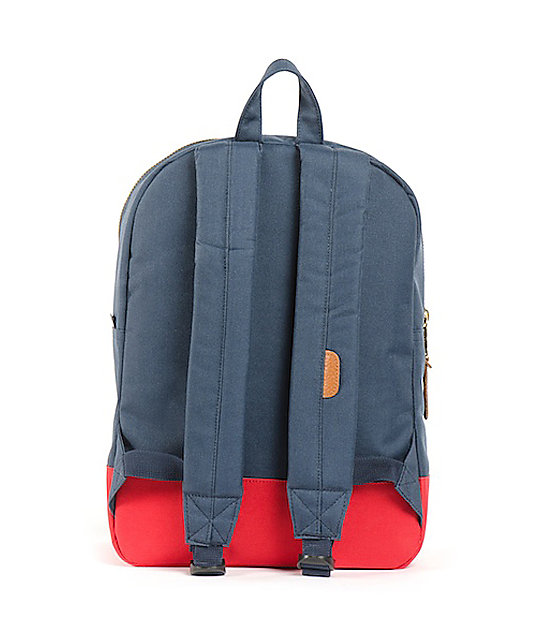 Herschel Supply Co. Navy & Red MidVolume Settlement Backpack Zumiez